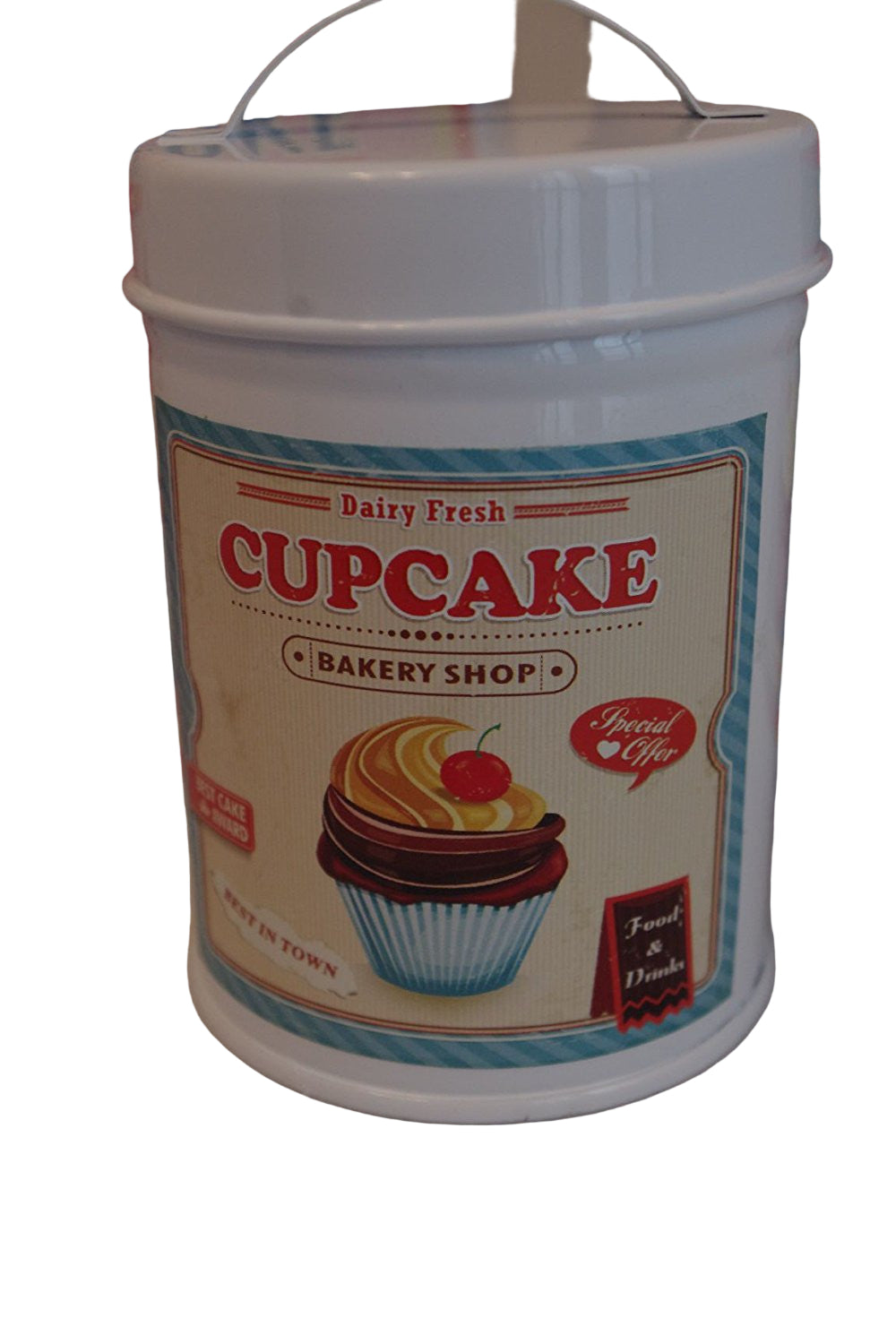 set 3 distressed shabby chic cupcake canister - hanrattycraftsgifts.co.uk
