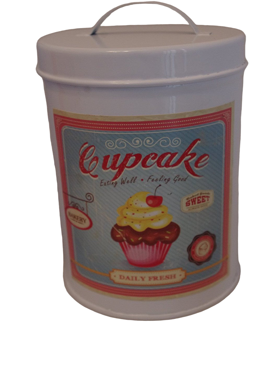 set 3 distressed shabby chic cupcake canister - hanrattycraftsgifts.co.uk