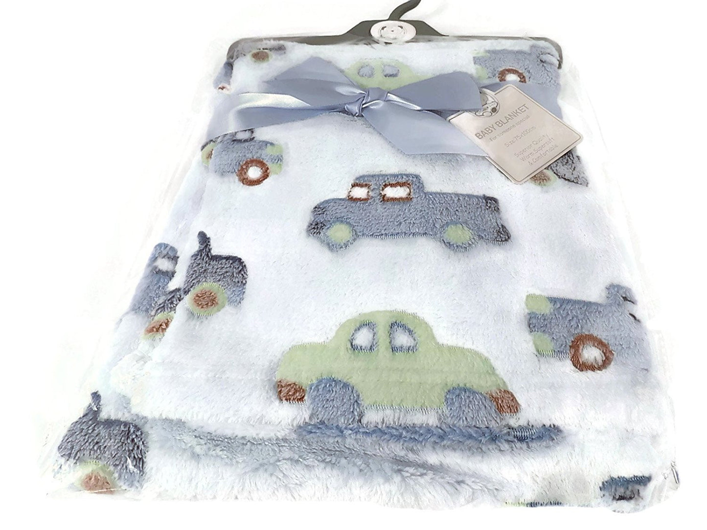 Baby Pram Blanket - Car Color Blue 683 - hanrattycraftsgifts.co.uk