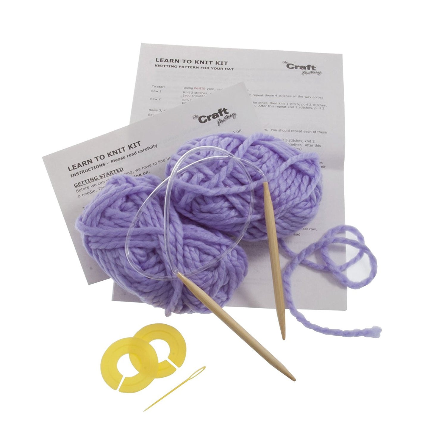Learn To Knit Kit Great For Beginners - hanrattycraftsgifts.co.uk