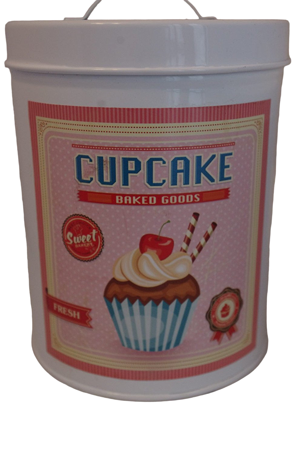 set 3 distressed shabby chic cupcake canister - hanrattycraftsgifts.co.uk