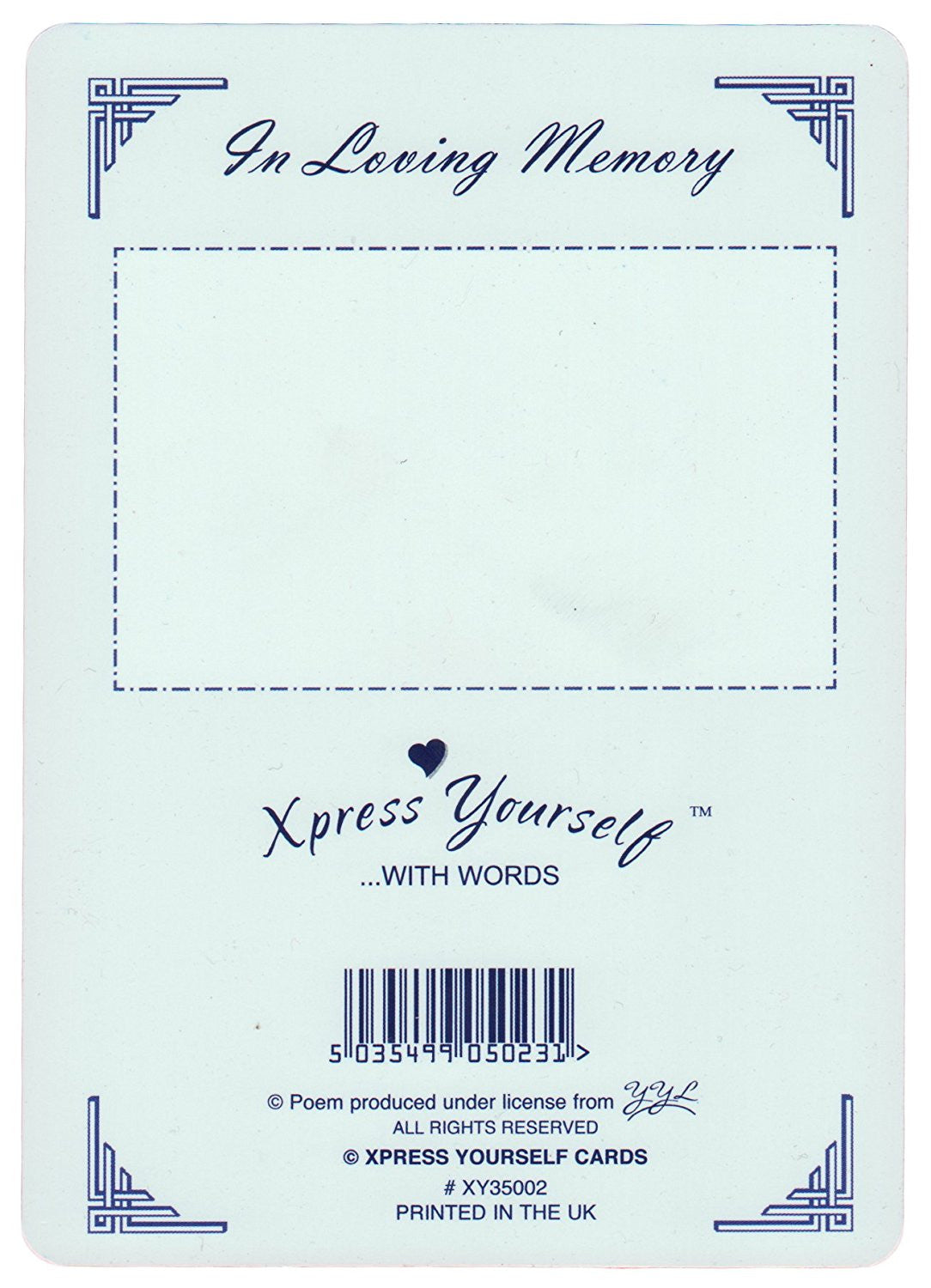 Memorial Graveside Card - In Loving Memory Of A Very Dear Dad - hanrattycraftsgifts.co.uk