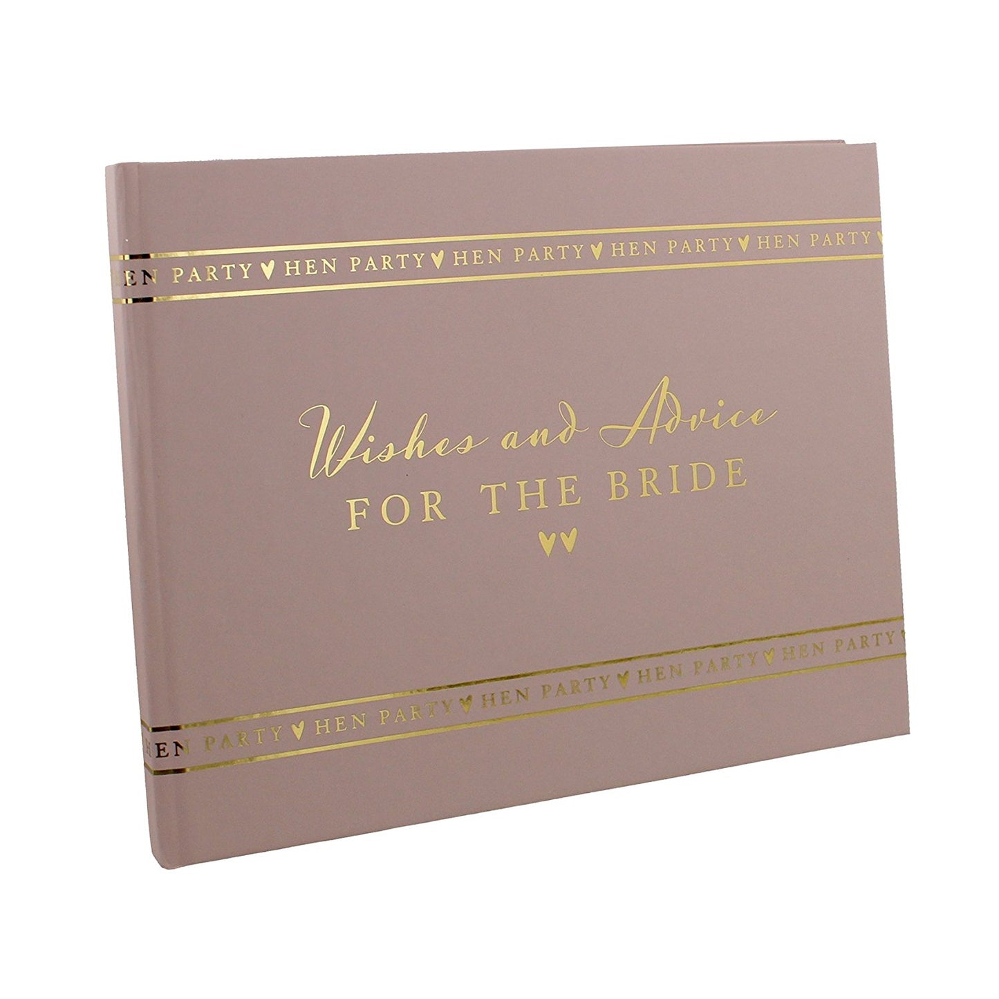 HEN PARTY Wishes & Advice For The Bride Pink Guest Book - hanrattycraftsgifts.co.uk