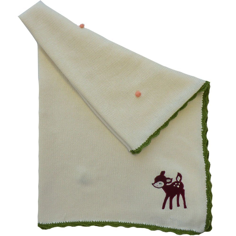 woodland creature cot blanket 75cm x 107cm - hanrattycraftsgifts.co.uk
