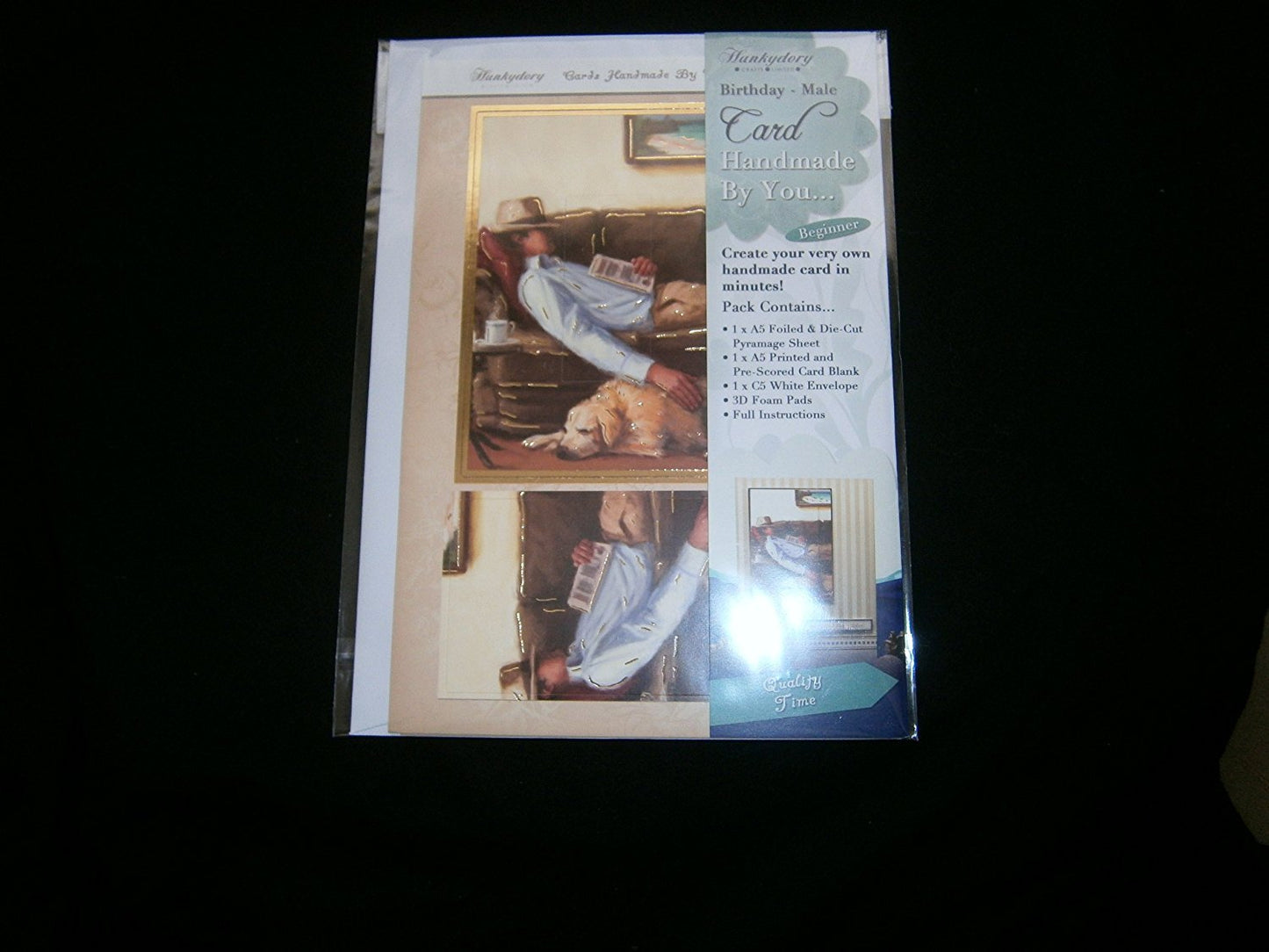 hunkydory handmade by you card kit quality time birthday-male - hanrattycraftsgifts.co.uk