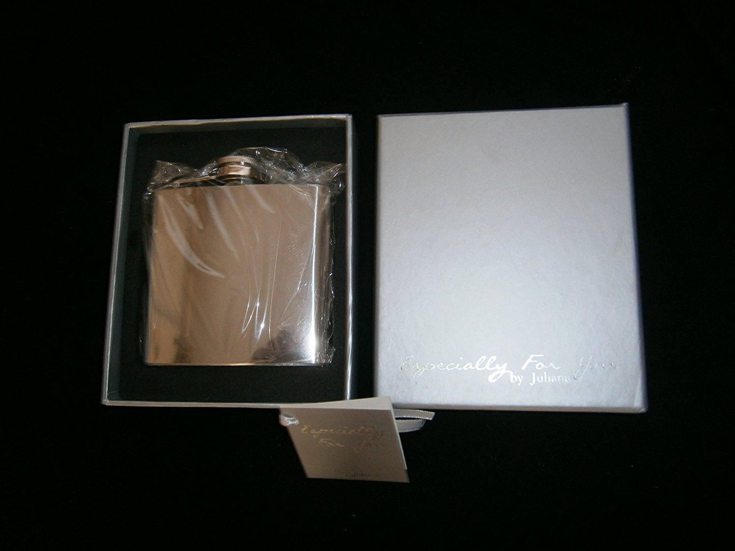 especially for you by julina stainless steel hipflask plain - hanrattycraftsgifts.co.uk