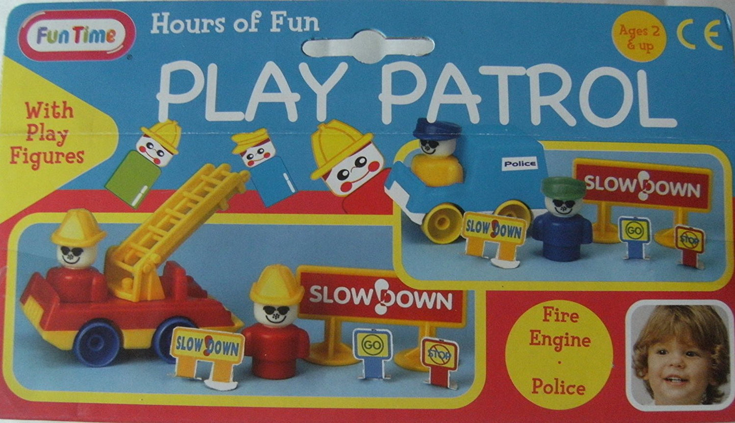 Play Patrol Police Set with play figures - hanrattycraftsgifts.co.uk