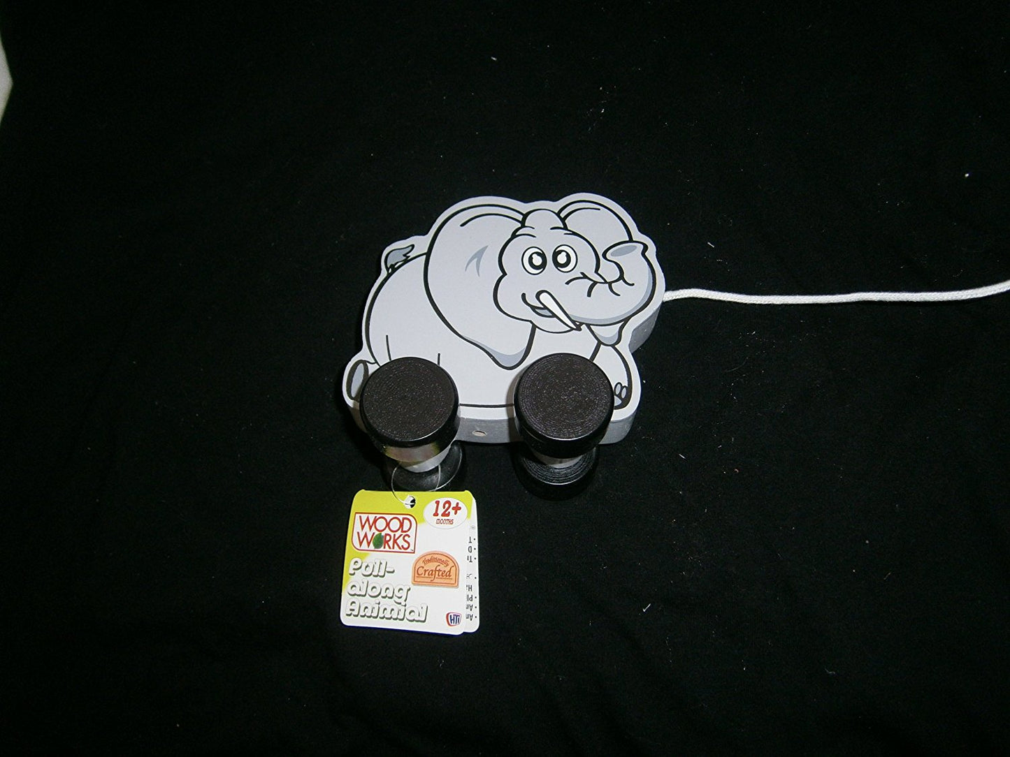 pull-along animal grey ellephantor yellow lion one supplied please state your prefference - hanrattycraftsgifts.co.uk