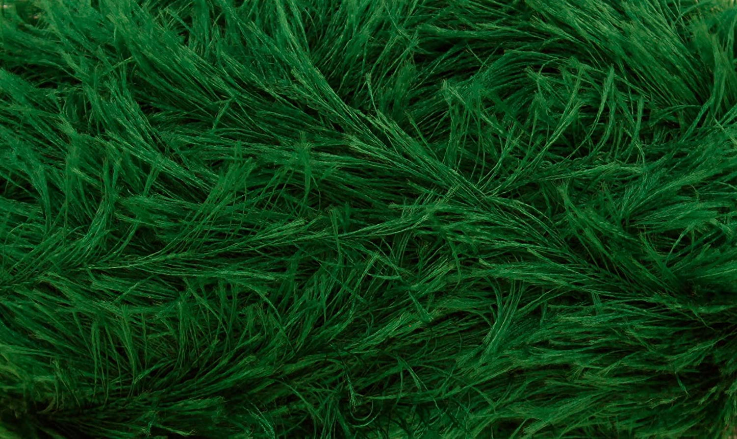 King Cole - Moments DK -"Eyelash" Decorative Knitting Yarn - 50g - Emerald