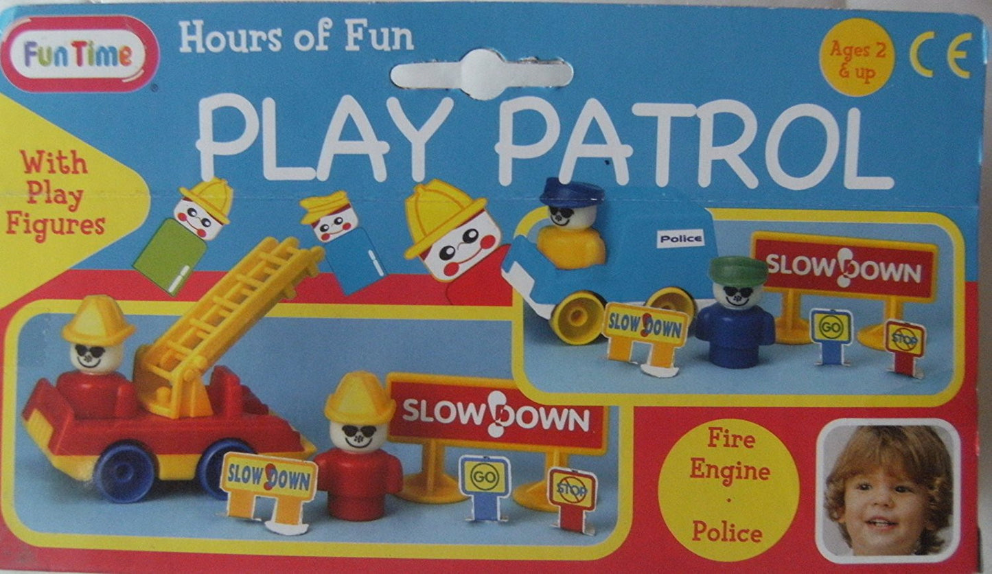 Play Patrol Police Set with play figures - hanrattycraftsgifts.co.uk