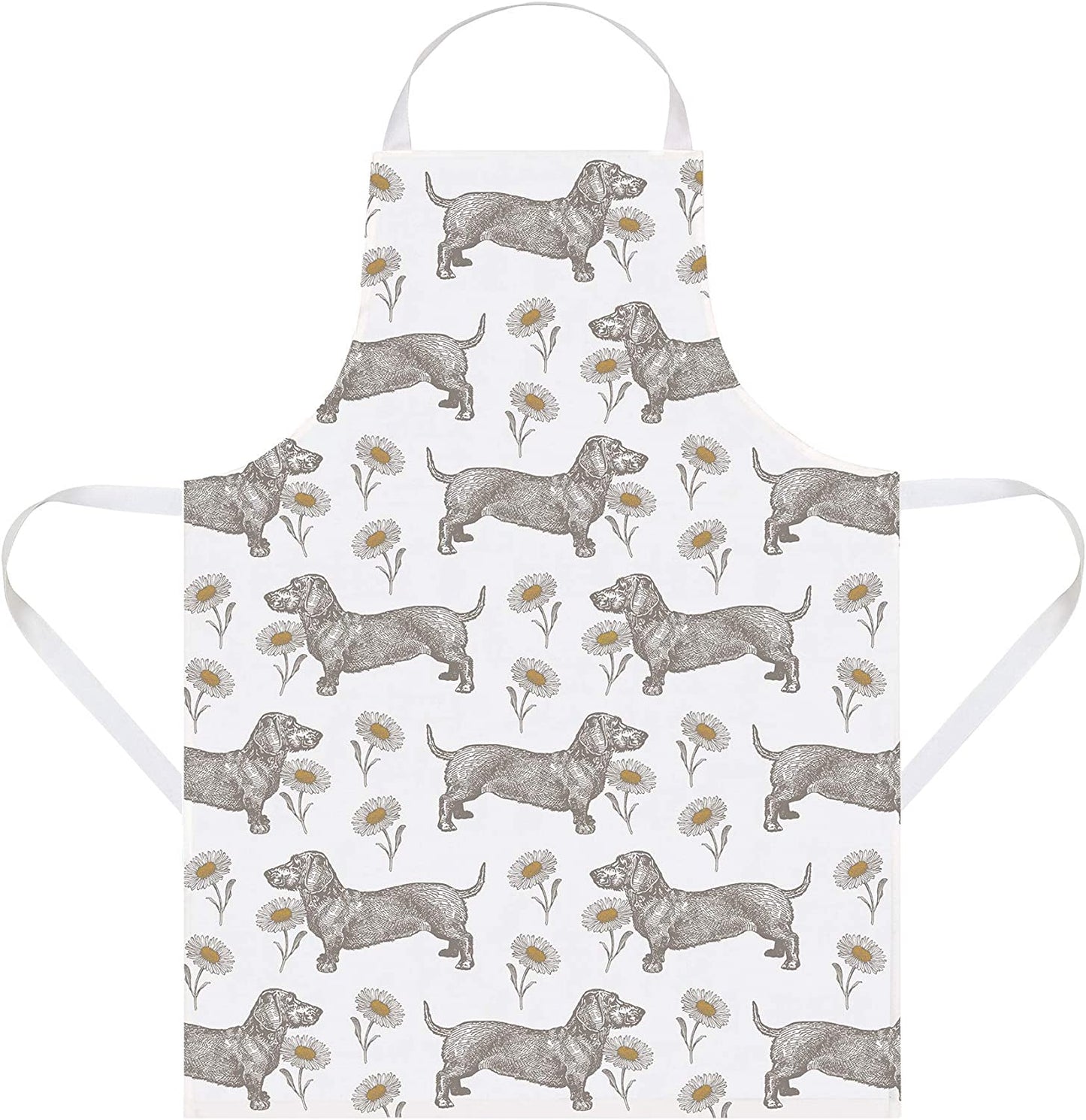 Thornback & Peel Dog & Daisy Apron, Cotton, Multicolor, 60 x 80 x 3 cm