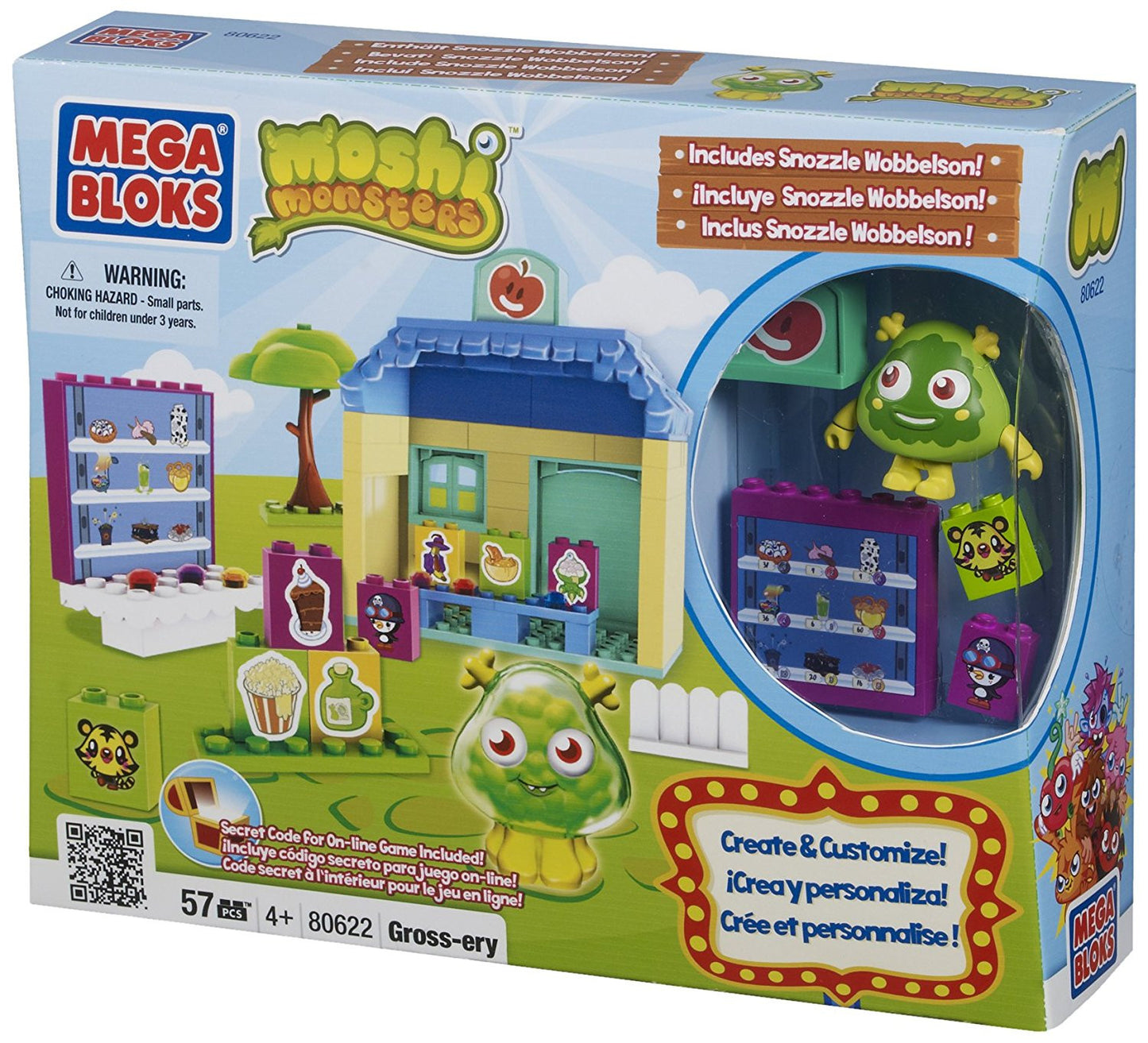 Mega Bloks Moshi Monsters Buildable Gross-ery Store - hanrattycraftsgifts.co.uk