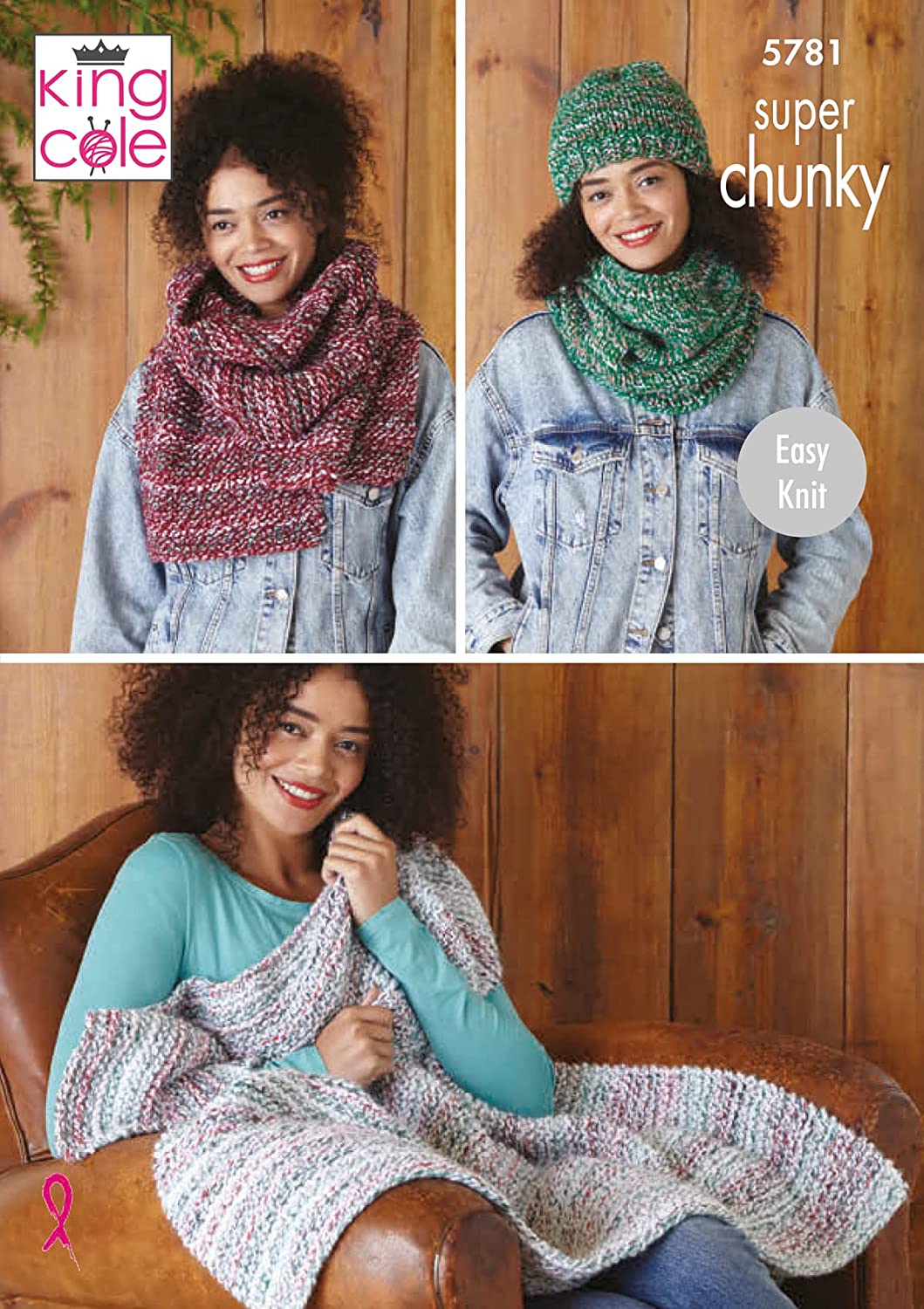 King Cole 5781 - Pattern for scarf and hat
