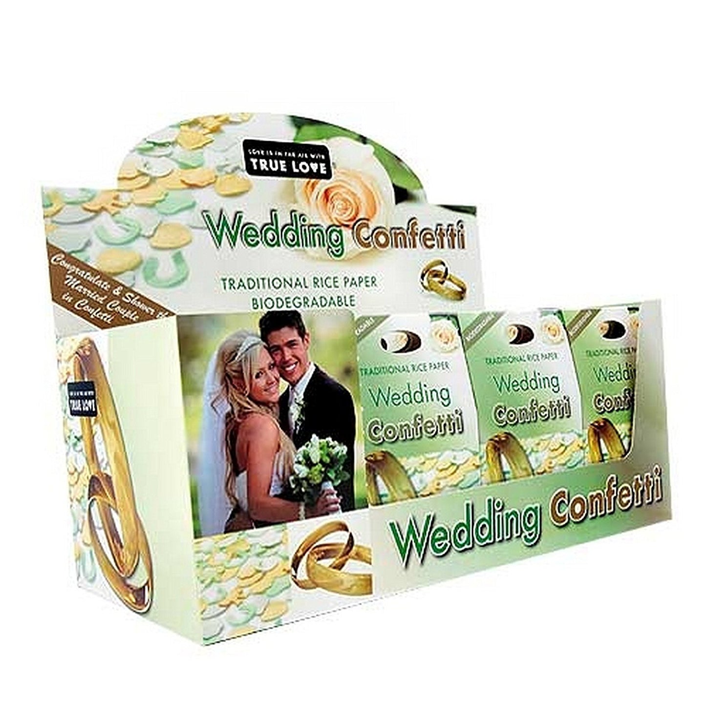 True Love Biodegradable Wedding Confetti (24 Packs) - hanrattycraftsgifts.co.uk