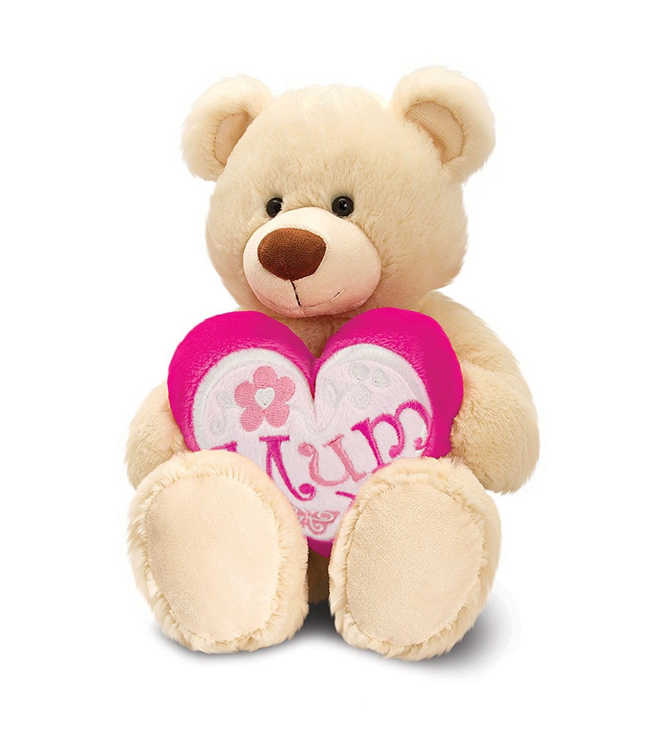 Mothers Day Rufus Bear with Heart 35cm SM4195 - hanrattycraftsgifts.co.uk