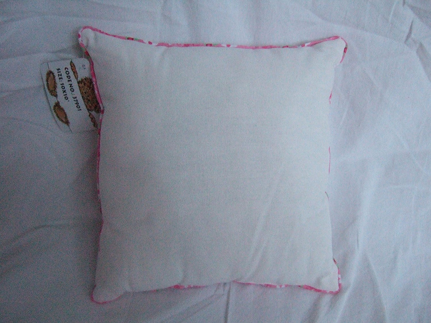 White Patchwork Butterflies Decorative Cushion - Shabby Chic Style - hanrattycraftsgifts.co.uk