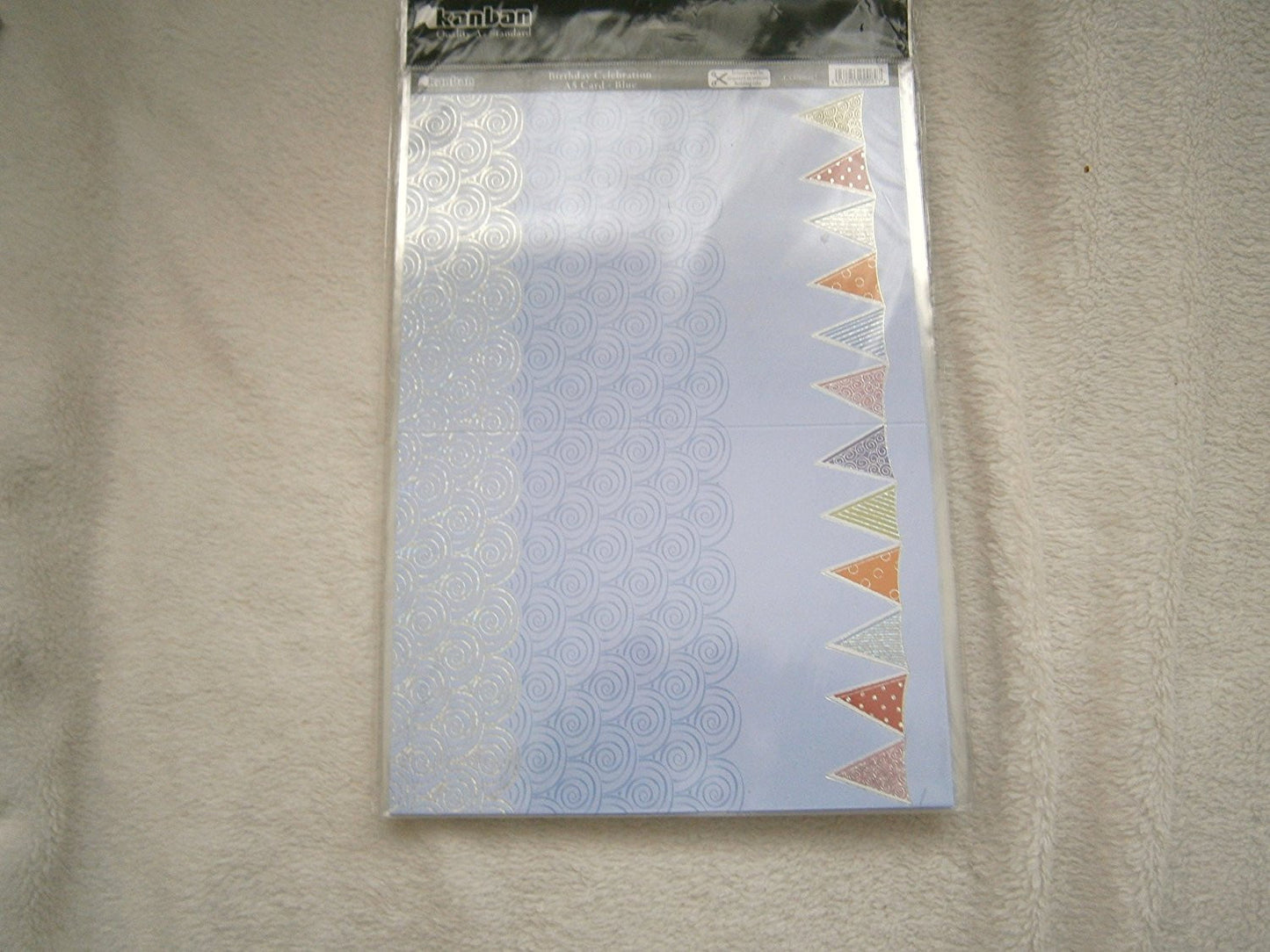 birtday celebration a5 card-blue - hanrattycraftsgifts.co.uk