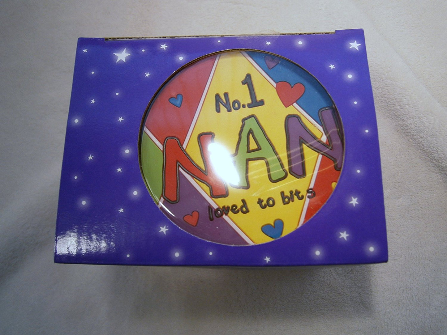 teamates mug coaster set gift set no 1 nan loved to bits - hanrattycraftsgifts.co.uk