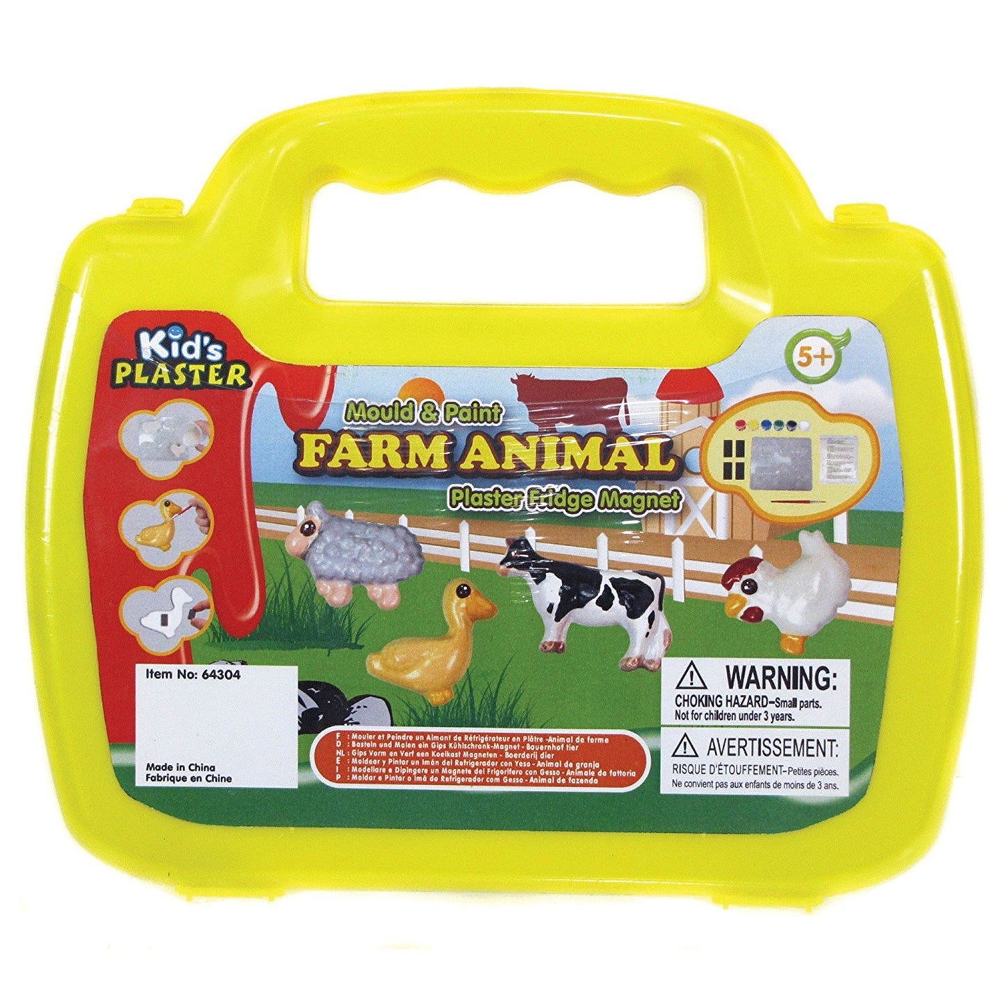 mouldpaint farm animal plaster fridge magnet - hanrattycraftsgifts.co.uk