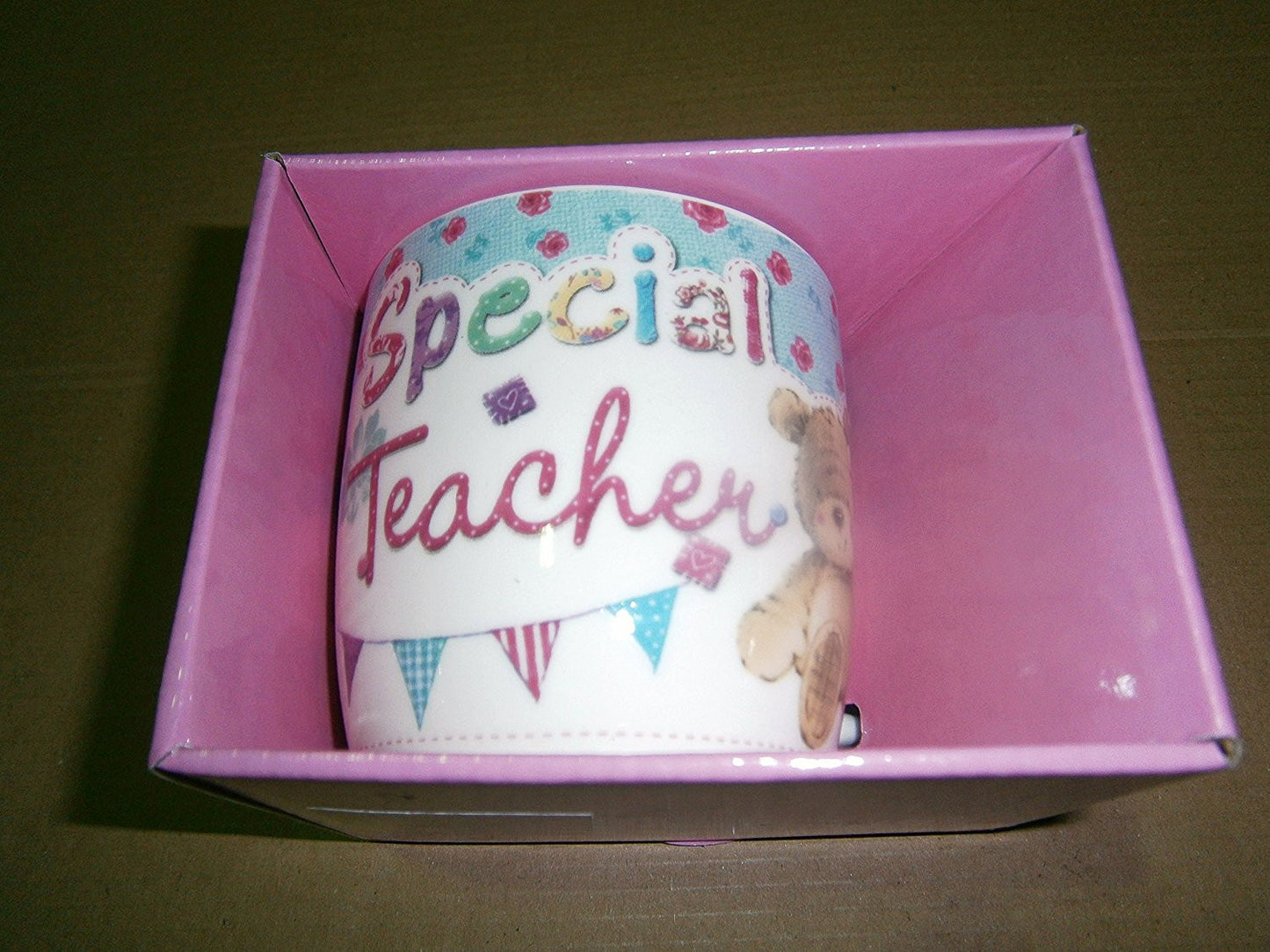 special teacher multicoloured cute teddy bear mug - hanrattycraftsgifts.co.uk