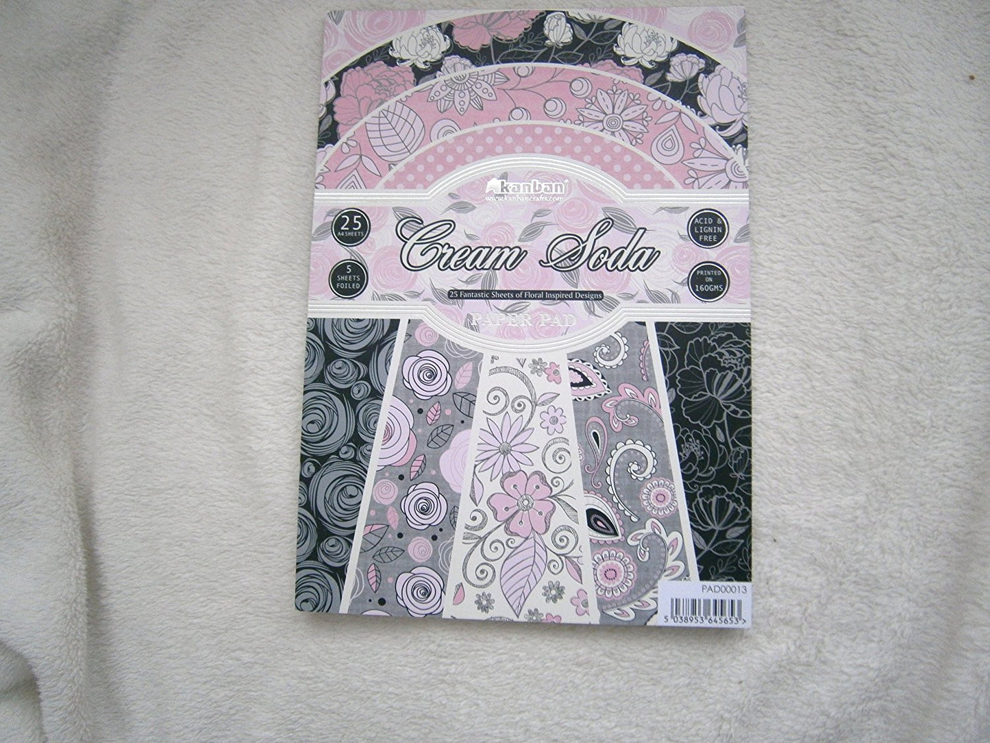 cream soda paper pad - hanrattycraftsgifts.co.uk