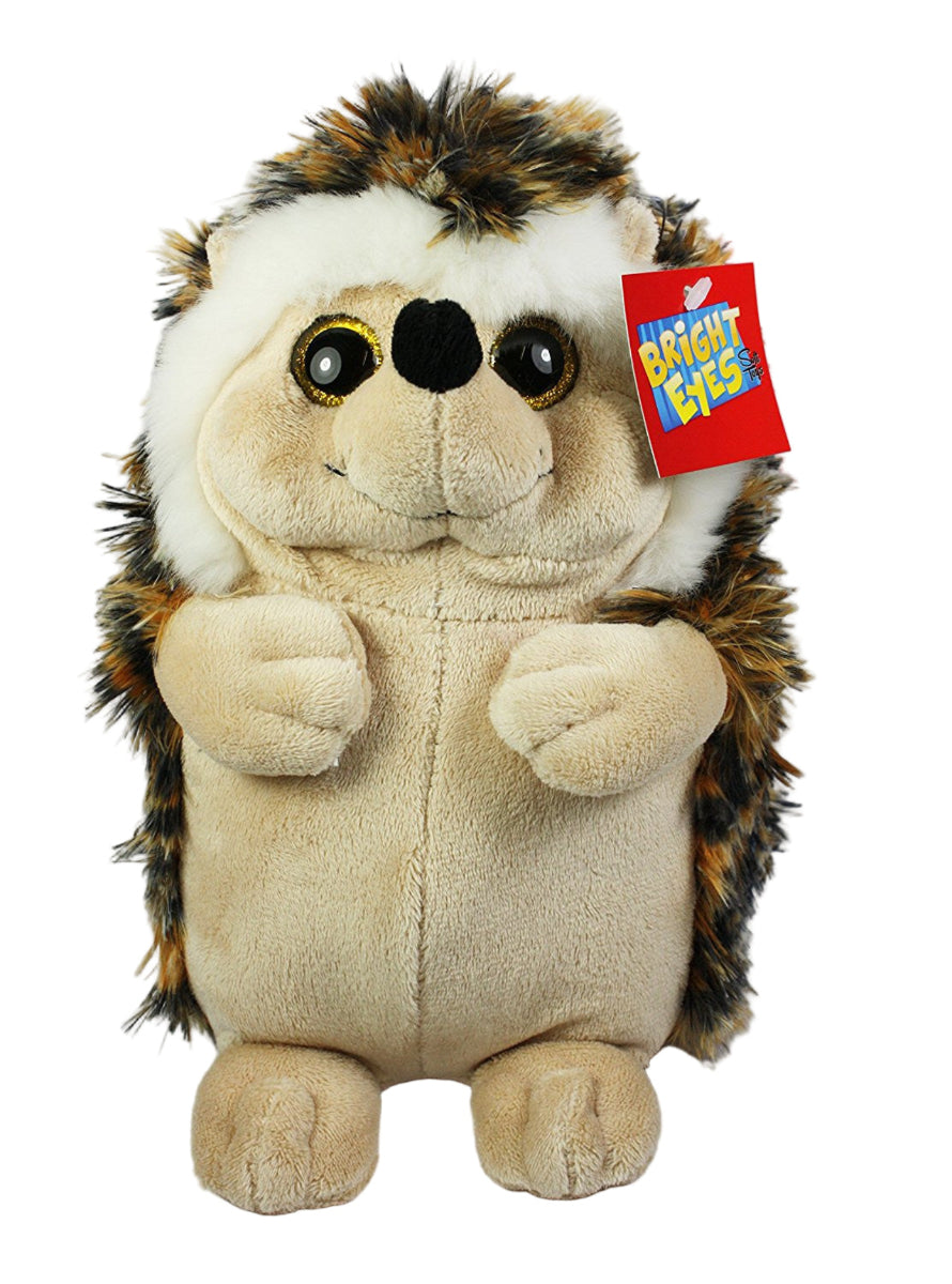 Bright Eyes Hedgehog, Kids Stuffed Cuddly Toy and Decorative Home Accessory, 22x12cm Approx - hanrattycraftsgifts.co.uk