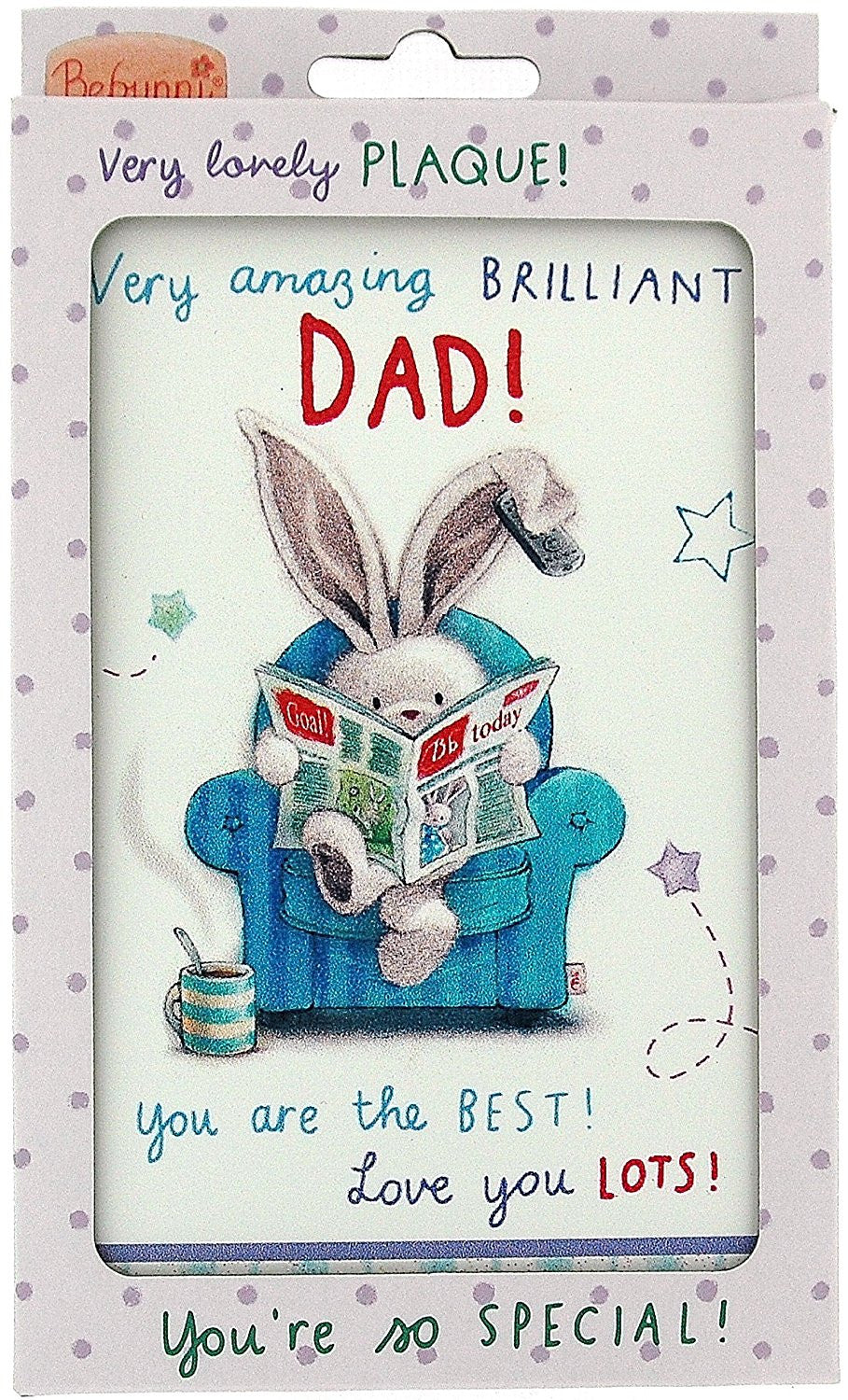 Bebunni Close To Your Heart For The Best "Dad" Free Standing Plaque - hanrattycraftsgifts.co.uk