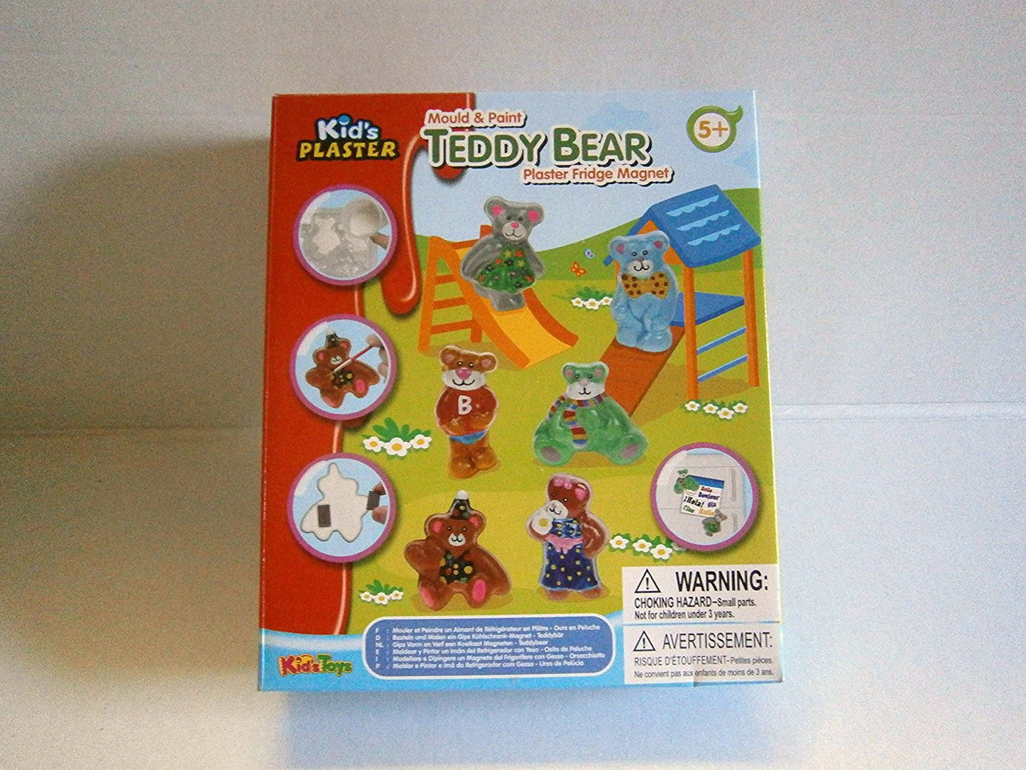 mould & play plaster fridge magnet teddy bear - hanrattycraftsgifts.co.uk