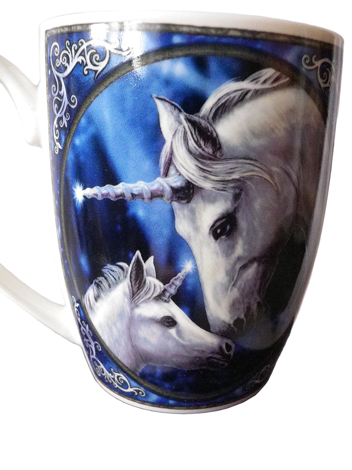 Fantasy New Bone China Mug - Unicorn and Foal - hanrattycraftsgifts.co.uk