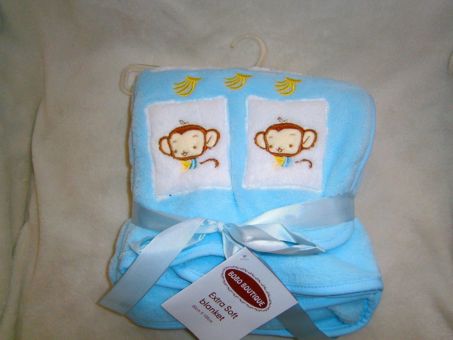 bobo boutique extra soft blanket 80x100cm blue - hanrattycraftsgifts.co.uk