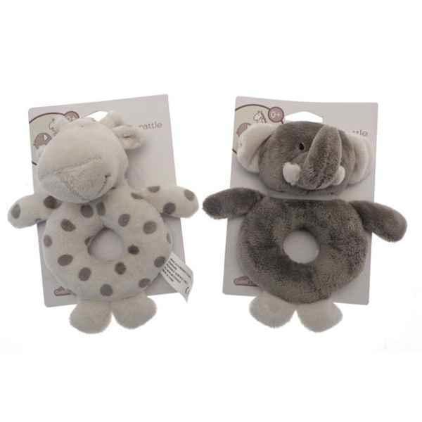 2asst Elli & Raff Teether/Rattle Made From Recycled Plastic