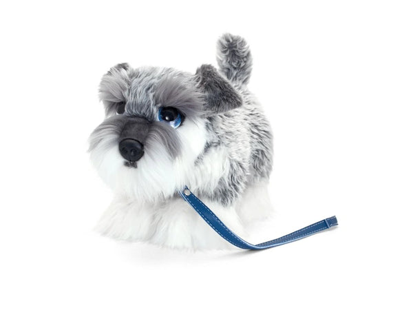 Keel Toys Signature Cuddle Puppy Schnauzer  ON LEAD  30CM