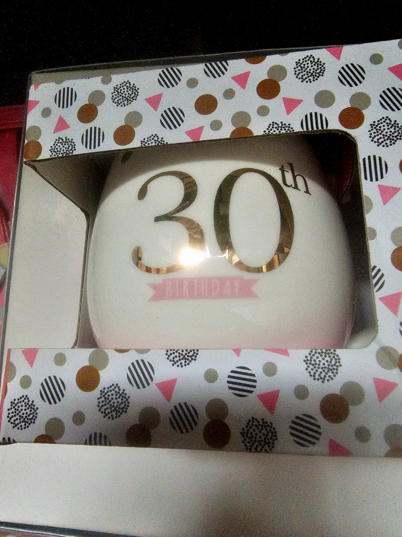 30th birthday boxed  mug