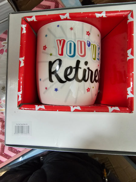 'You've Retired Mug BOXED