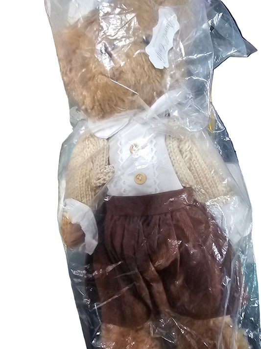 Powell craft Teddy girl with cardigan 40cms