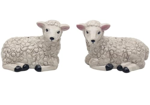Lesser & Pavey British Designed Salt and Pepper Sets | Salt and Pepper Shaker for All Type of Kitchens | Salt Shaker & Pepper Shaker Perfect for Home or Businesses - Sheep)