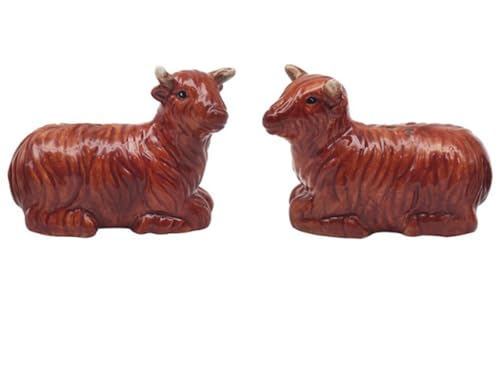 Lesser & Pavey Highland Cow Salt & Pepper Set LP72484