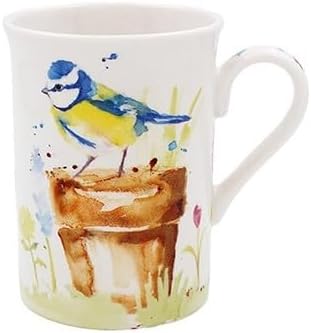 The Leonardo Collection Garden Birds Fine China Boxed Mug - Watercolour Designs from The Jennifer Rose Gallery Assorted Designs, Only One Mug Will Be Supplied