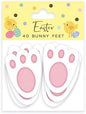 Easter Bunny Feet Embellishment Decorations 11cm - Pack of 40