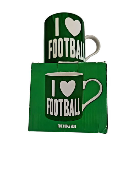 words wisdom i love football mug  boxed