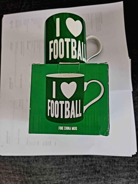 words wisdom i love football mug  boxed