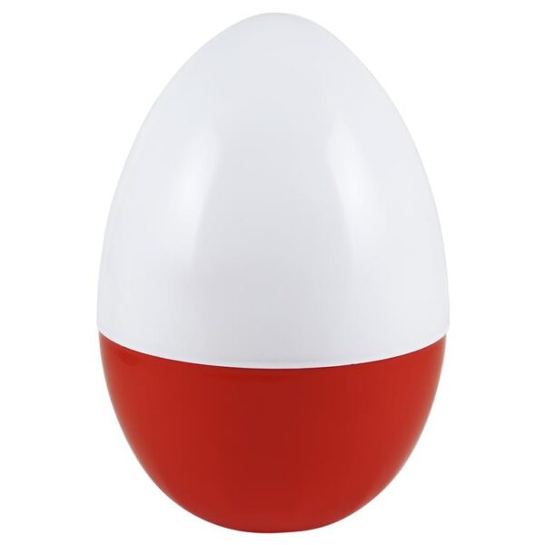 WHITE/ORANGE JUMBO PLASTIC EGG 14″ – 35254-WOC