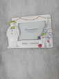 the snowman and the snowdog merry Christmas frame