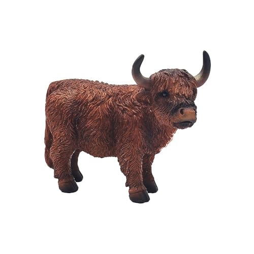 Th Leonardo Collection Standing Highland Cow Figurine Brown, 19 x 13 cm, LP72464