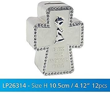 Lesser and Pavey - Little Treats Silver Plated Cross Money Box for Girl  one
