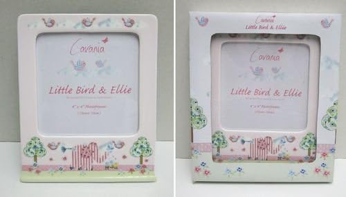 little bird & ellie cavania 4 x 4 photoframe pink  one