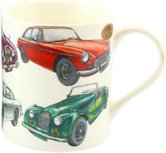 The Leonardo Collection Fine China Mug | Classic Car | 1 Piece - 13x9x10 cm