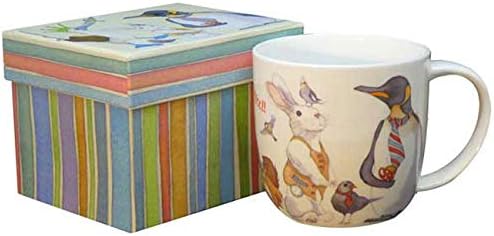 Animal Magic Cup of Coffee Bone China Mug with Gift Box