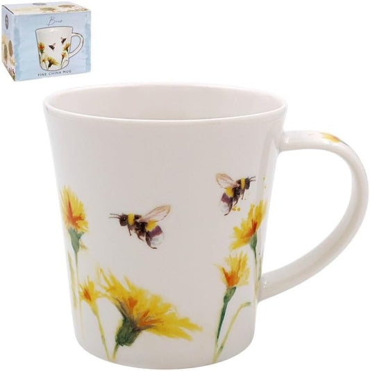 Lesser & Pavey Feather & Fur Bee Mug | Ceramic Coffee Mugs for Home or Work | Premium Design Mugs for All Occasions | Lovely Mugs for Tea, Coffee & Hot Drinks - Jennifer Rose Gallery