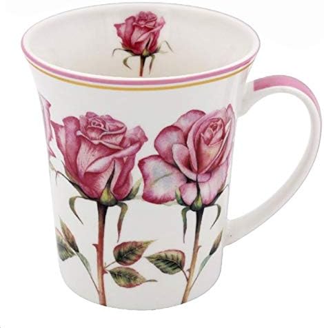 The Leonardo Collection LP94570 Floral Rose Mug, Fine China, 12x9x10cm, Boxed
